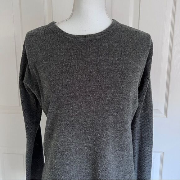 Sweet Romeo Crewneck Long Sleeve Sweater Charcoal Grey Large EUC - Picture 4 of 6